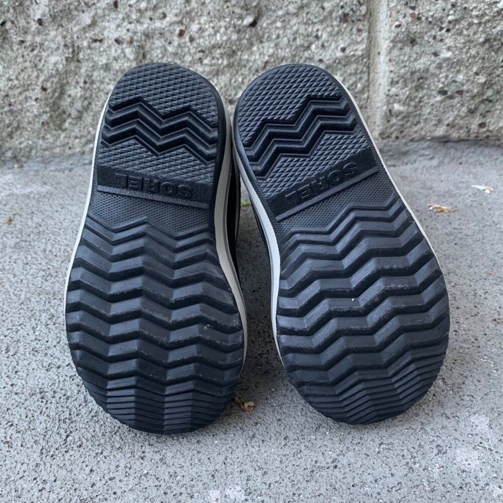 SOREL 1964 Pac Snow Boots Kids 10 27 Faux Fur Black Waterproof Winter Boot Suede - Picture 9 of 14